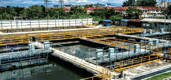sewage treatment plant facility in the metro manila philippines
